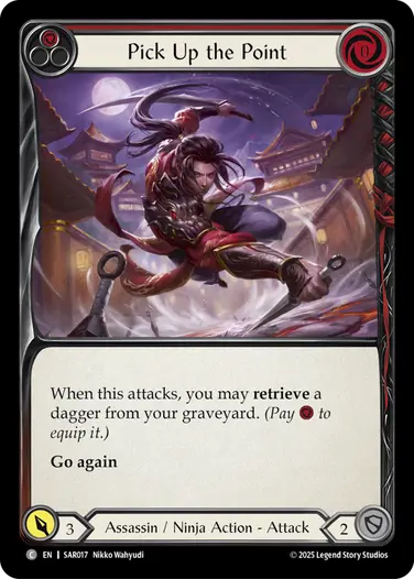 Pick Up the Point SAR017 - Silver Age Chapter 2 - Arakni, Web of Deceit - Flesh and blood card