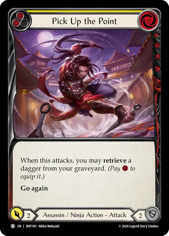 Pick Up the Point YELLOW HNT183 - The Hunted - Flesh and blood card