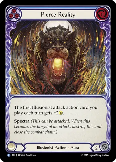 Pierce Reality AZS024 - Armory Deck - Zyggy Starlight - Flesh and blood card