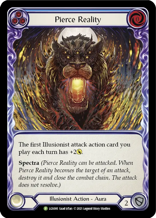 Pierce Reality BLUE LGS095-CF - Armory - Season 6 - Flesh and blood card