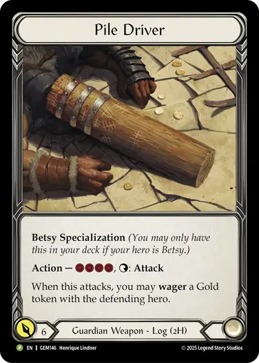Pile Driver GEM146-CF - GEM - Pack 5 - Flesh and blood card