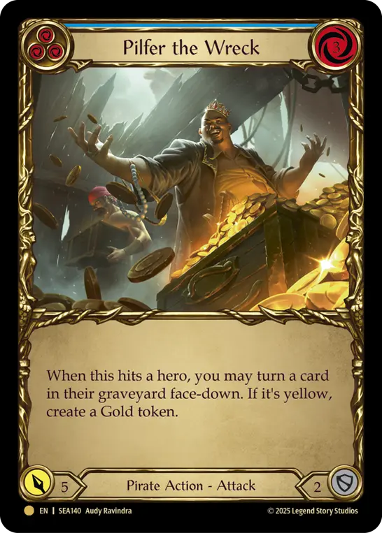 Pilfer the Wreck BLUE SEA140-TP - High Seas - Treasure Pack - Flesh and blood card