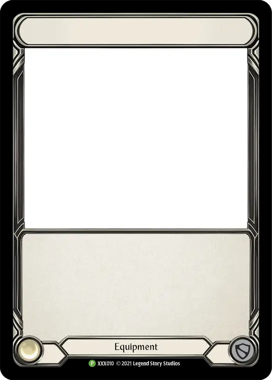 Placeholder Equipment XXX010-RF - Organized Play Support - Artists 2022 - Flesh and blood card