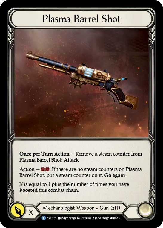 Plasma Barrel Shot CRU101 - Crucible of War - Flesh and blood card