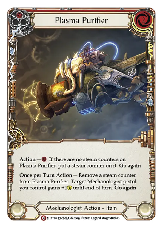 Plasma Purifier RED 1HP190 - History Pack 1 - Flesh and blood card