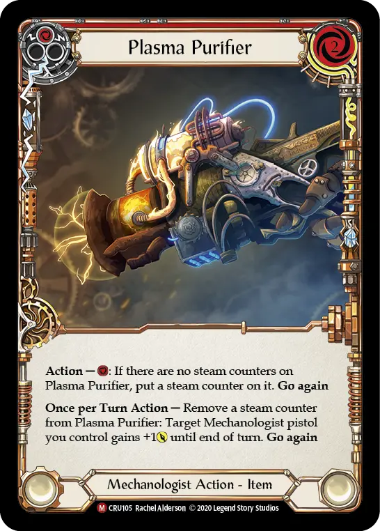 Plasma Purifier RED CRU105 - Crucible of War - Flesh and blood card
