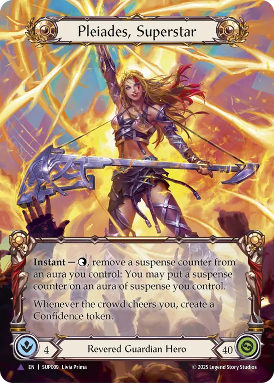 Pleiades, Superstar SUP009-MV - Super Slam - Flesh and blood card