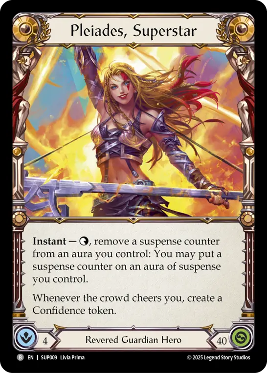 Pleiades, Superstar SUP009 - Super Slam - Flesh and blood card