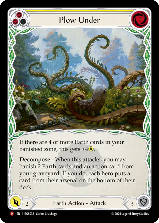 Plow Under YELLOW ROS032 - Rosetta - Flesh and blood card