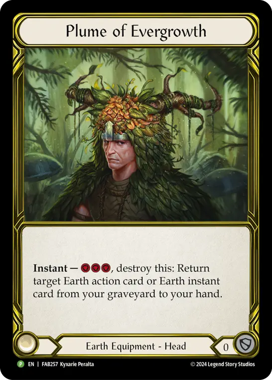 Plume of Evergrowth FAB257-GF - ProQuest - Season 6 - Flesh and blood card