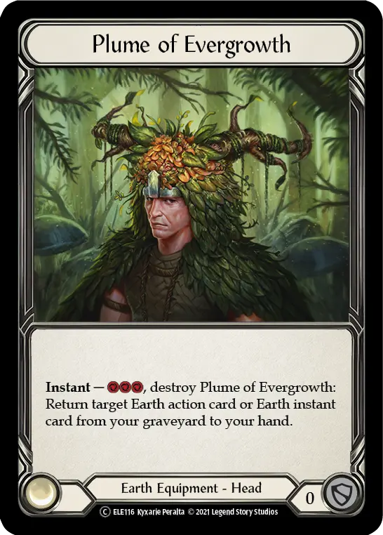 Plume of Evergrowth U-ELE116-RF - Tales of Aria - Unlimited - Flesh and blood card