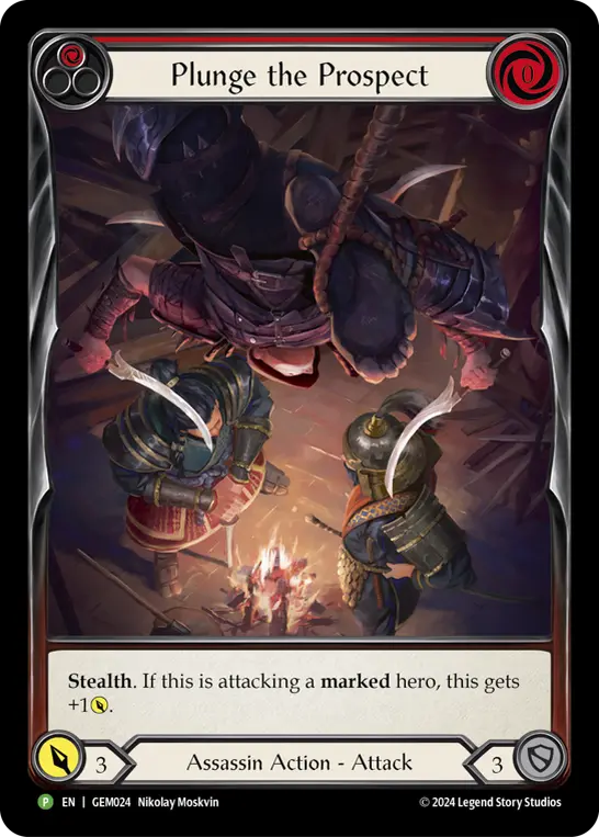Plunge the Prospect RED GEM024-RF - GEM - Pack 1 - Flesh and blood card