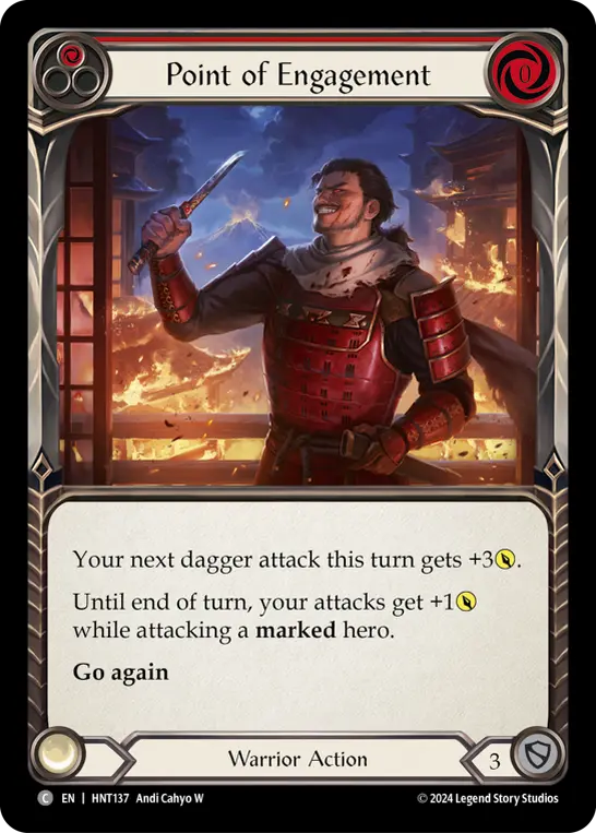 Point of Engagement RED HNT137 - The Hunted - Flesh and blood card
