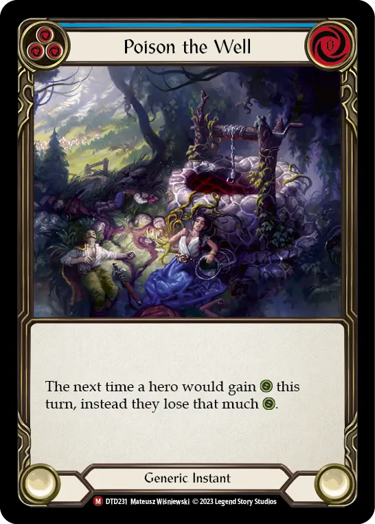 Poison the Well BLUE DTD231 - Dusk till Dawn - Flesh and blood card