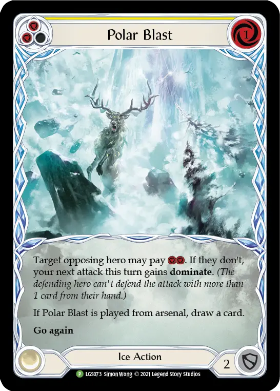 Polar Blast YELLOW LGS073-RF - Armory - Season 5 - Flesh and blood card