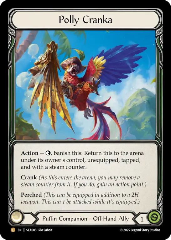 Polly Cranka SEA003-RF - High Seas - Flesh and blood card