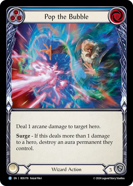 Pop the Bubble BLUE ROS178 - Rosetta - Flesh and blood card