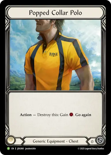 Popped Collar Polo JDG060-CF - Judge Promo - Flesh and blood card