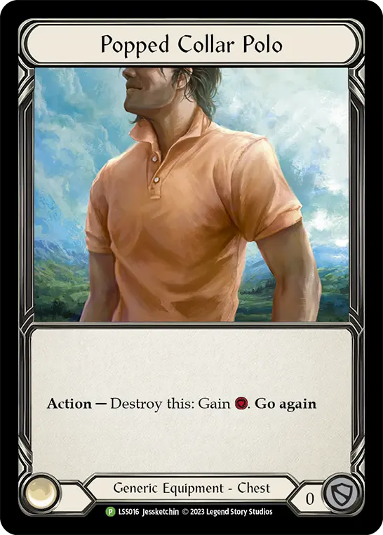 Popped Collar Polo LSS016-CF - Marketing - James White Signing Card - Flesh and blood card