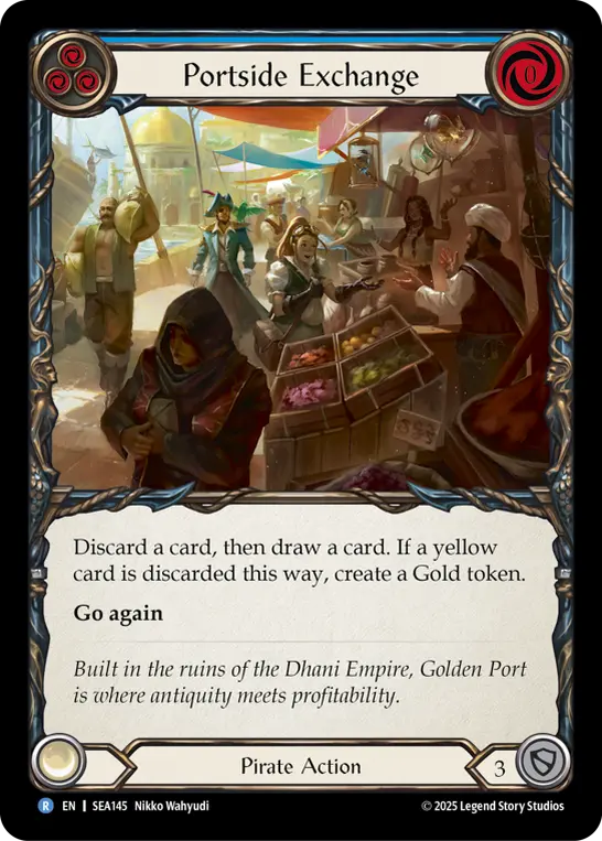 Portside Exchange BLUE SEA145 - High Seas - Flesh and blood card