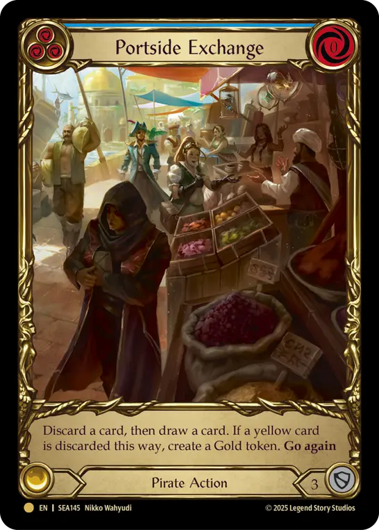 Portside Exchange BLUE SEA145-TP - High Seas - Treasure Pack - Flesh and blood card
