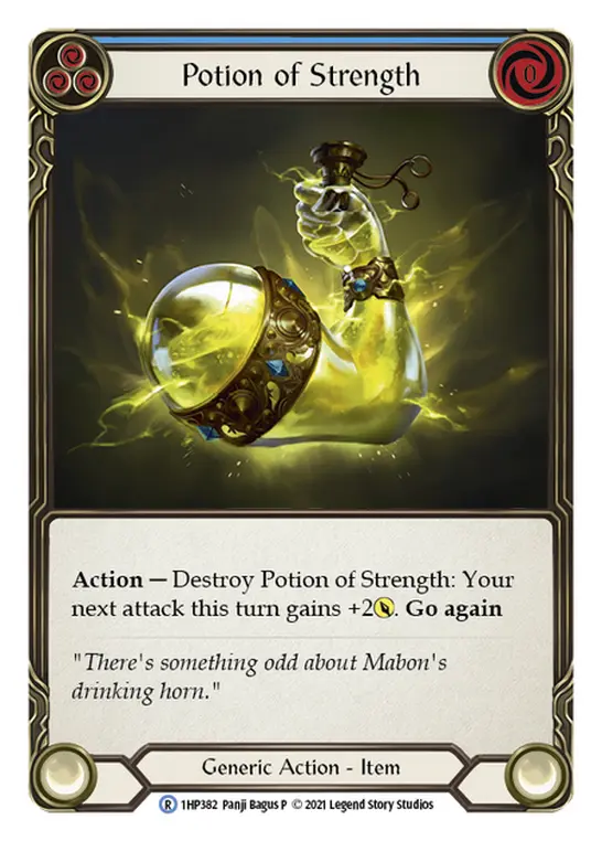 Potion of Strength BLUE 1HP382 - History Pack 1 - Flesh and blood card