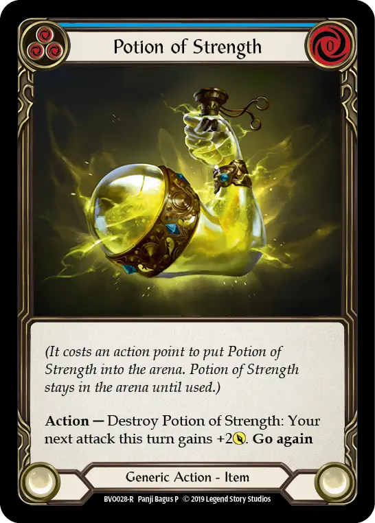 Potion of Strength BLUE BVO028 - Bravo, Showstopper - Hero Deck - Flesh and blood card