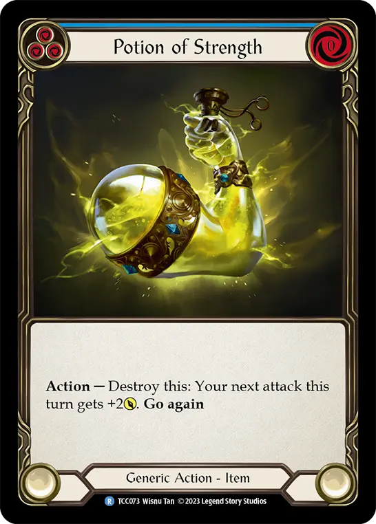 Potion of Strength BLUE TCC073 - Round the Table: TCC x LSS - Flesh and blood card