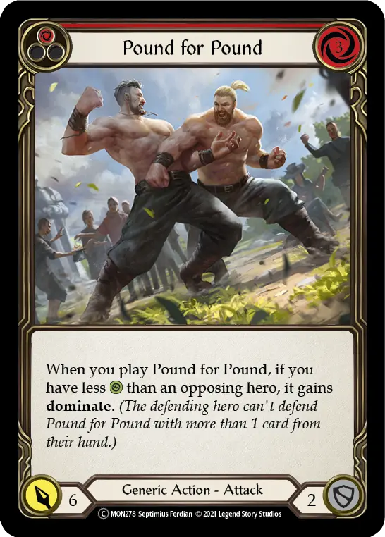 Pound for Pound RED U-MON278-RF - Monarch - Unlimited - Flesh and blood card
