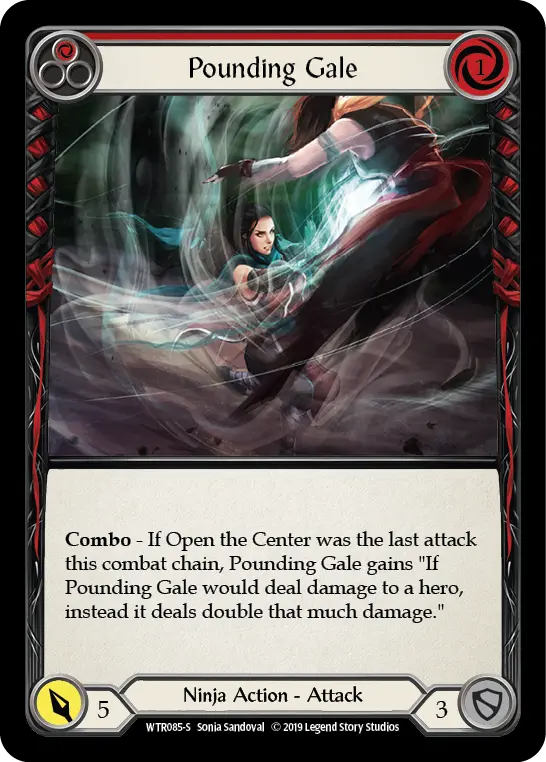 Pounding Gale RED WTR085 - Welcome to Rathe - Flesh and blood card