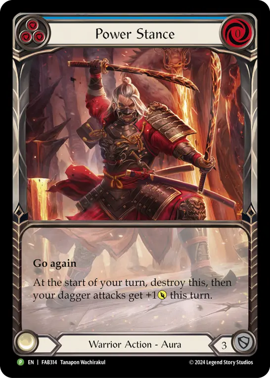 Power Stance BLUE FAB314-RF - Calling - The Hunted - Flesh and blood card