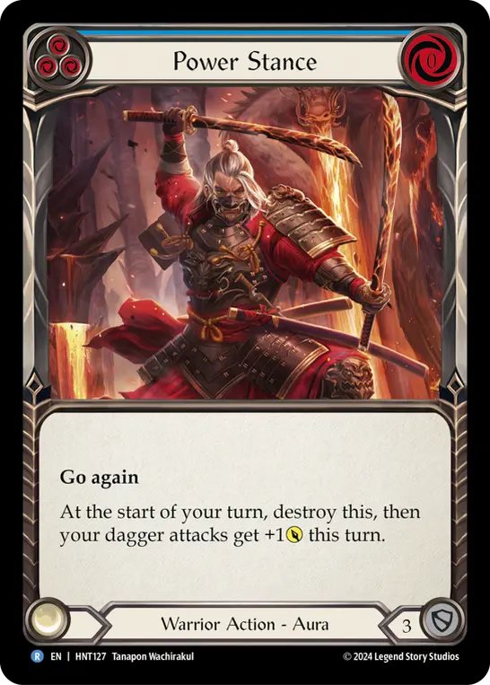 Power Stance BLUE HNT127 - The Hunted - Flesh and blood card