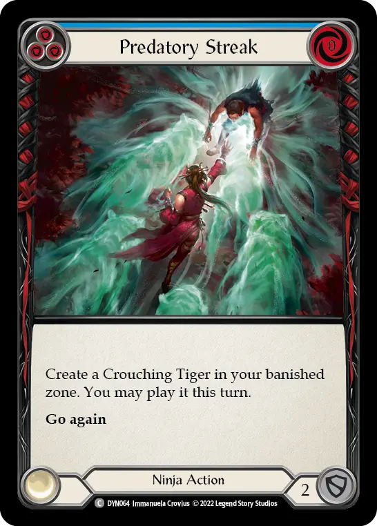 Predatory Streak BLUE DYN064 - Dynasty - Flesh and blood card