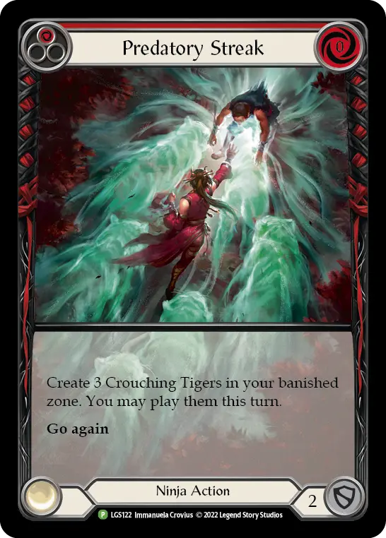 Predatory Streak RED LGS122-RF - Armory - Season 8 - Flesh and blood card