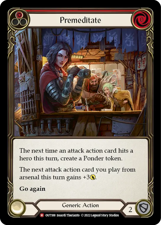 Premeditate RED OUT188 - Outsiders - Flesh and blood card