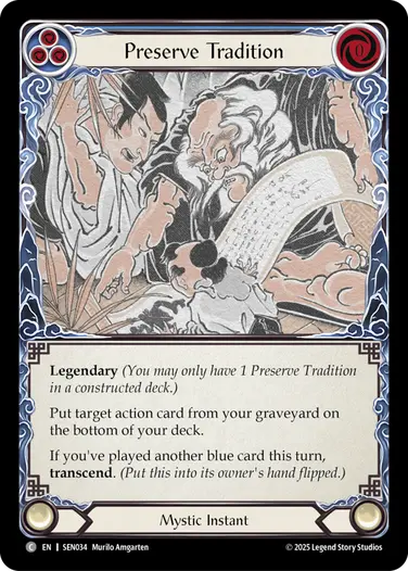 Preserve Tradition SEN034 - Silver Age Chapter 2 - Enigma - Flesh and blood card