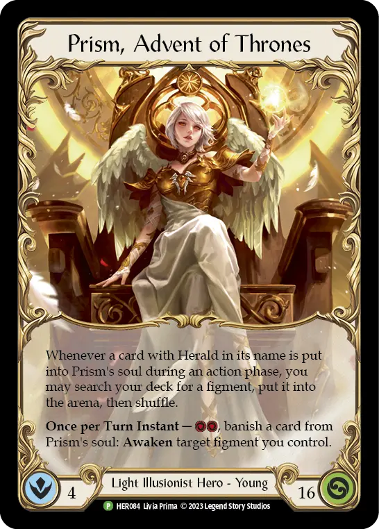Prism, Advent of Thrones HER084-CF - Pre-release - Dusk till Dawn - Flesh and blood card