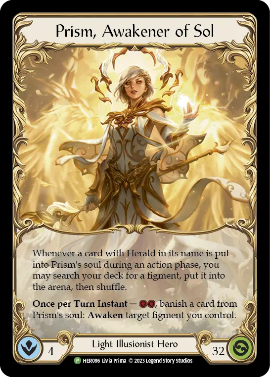 Prism, Awakener of Sol HER086-CF - National Championship - 2023 - Flesh and blood card