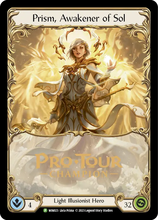 Prism, Awakener of Sol WIN023-CF - Pro Tour Champion Cards - Dusk Till Dawn - Flesh and blood card