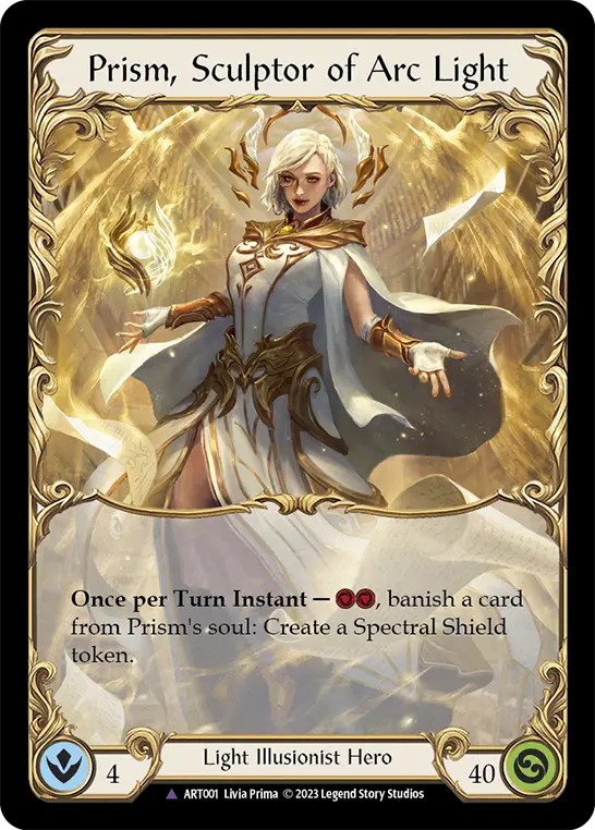 Prism, Sculptor of Arc Light ART001 - Dusk till Dawn - Flesh and blood card