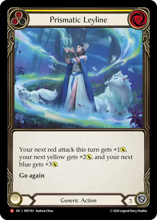 Prismatic Leyline YELLOW MST193 - Part the Mistveil - Flesh and blood card