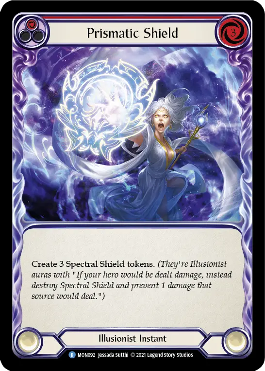 Prismatic Shield RED MON092 - Monarch - Flesh and blood card