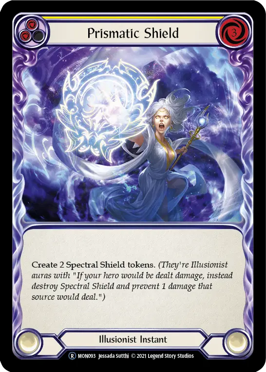 Prismatic Shield YELLOW U-MON093-RF - Monarch - Unlimited - Flesh and blood card