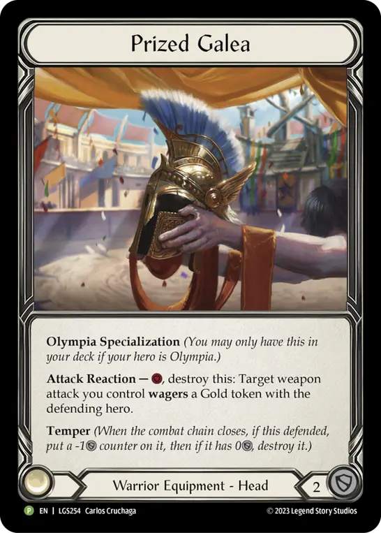 Prized Galea LGS254-CF - Armory - Season 12 - Flesh and blood card