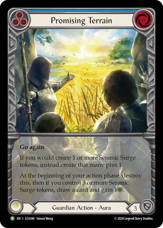 Promising Terrain BLUE LGS390-RF - ProQuest - Season 7 - Flesh and blood card
