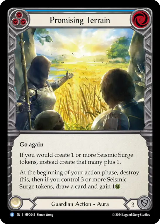 Promising Terrain BLUE MPG045 - Mastery Pack Guardian - Flesh and blood card