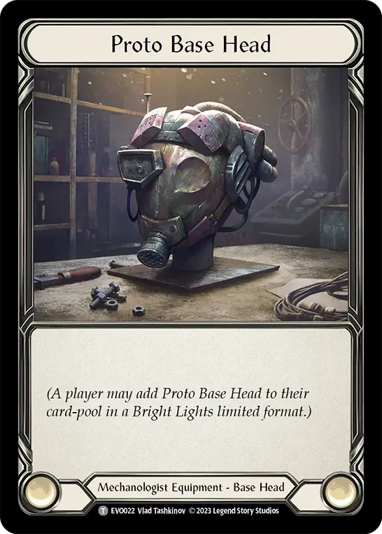 Proto Base Head EVO022 - Bright Lights - Flesh and blood card