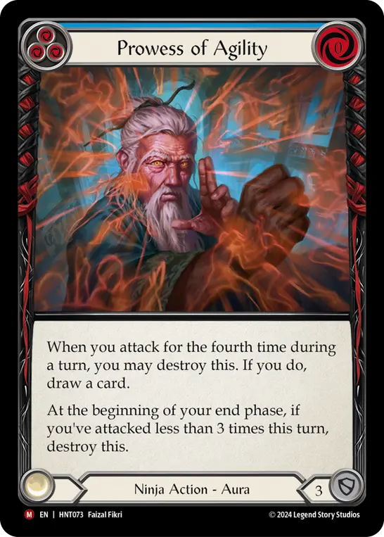 Prowess of Agility BLUE HNT073 - The Hunted - Flesh and blood card