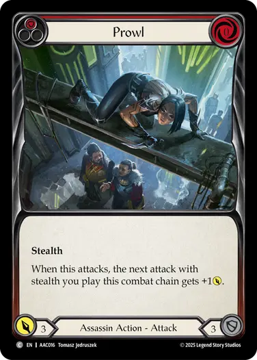 Prowl AAC016 - Armory Deck - Arakni, 5L!p3d 7hRu 7h3 cR4X - Flesh and blood card