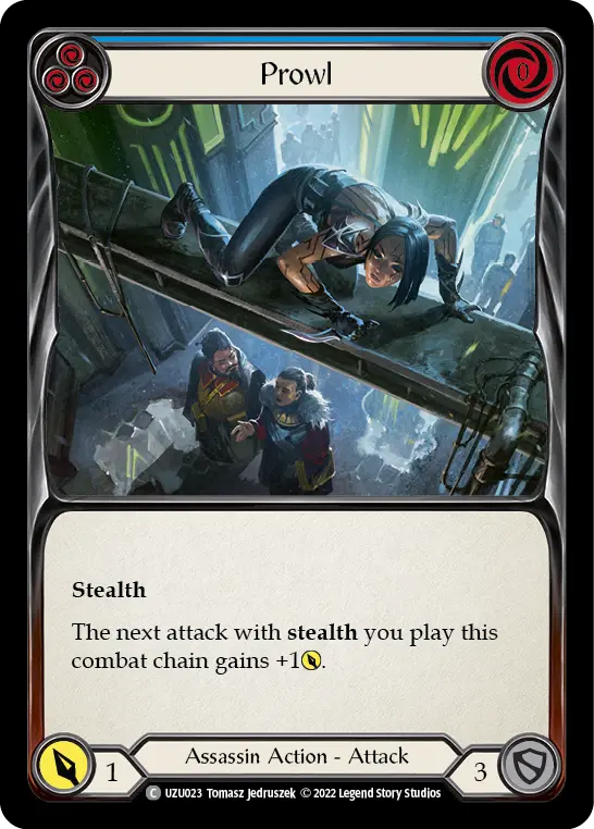 Prowl BLUE UZU023 - Uzuri - Blitz Deck - Flesh and blood card